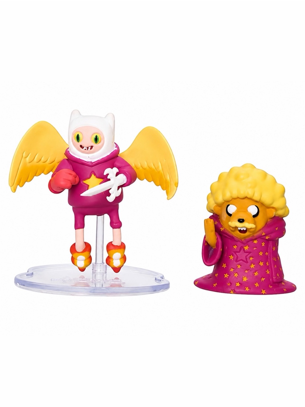 ADVENTURE TIME FINN AND JAKE COLLECTOR'S WIZARD 2 PACK 2" FIGURES - PRE-OWNED